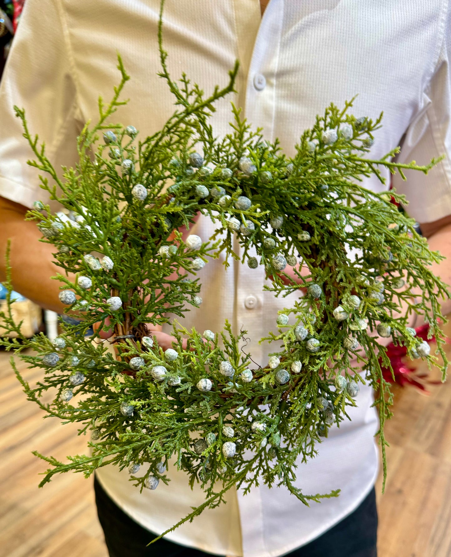 Small Juniper Wreath/Candle Wreath