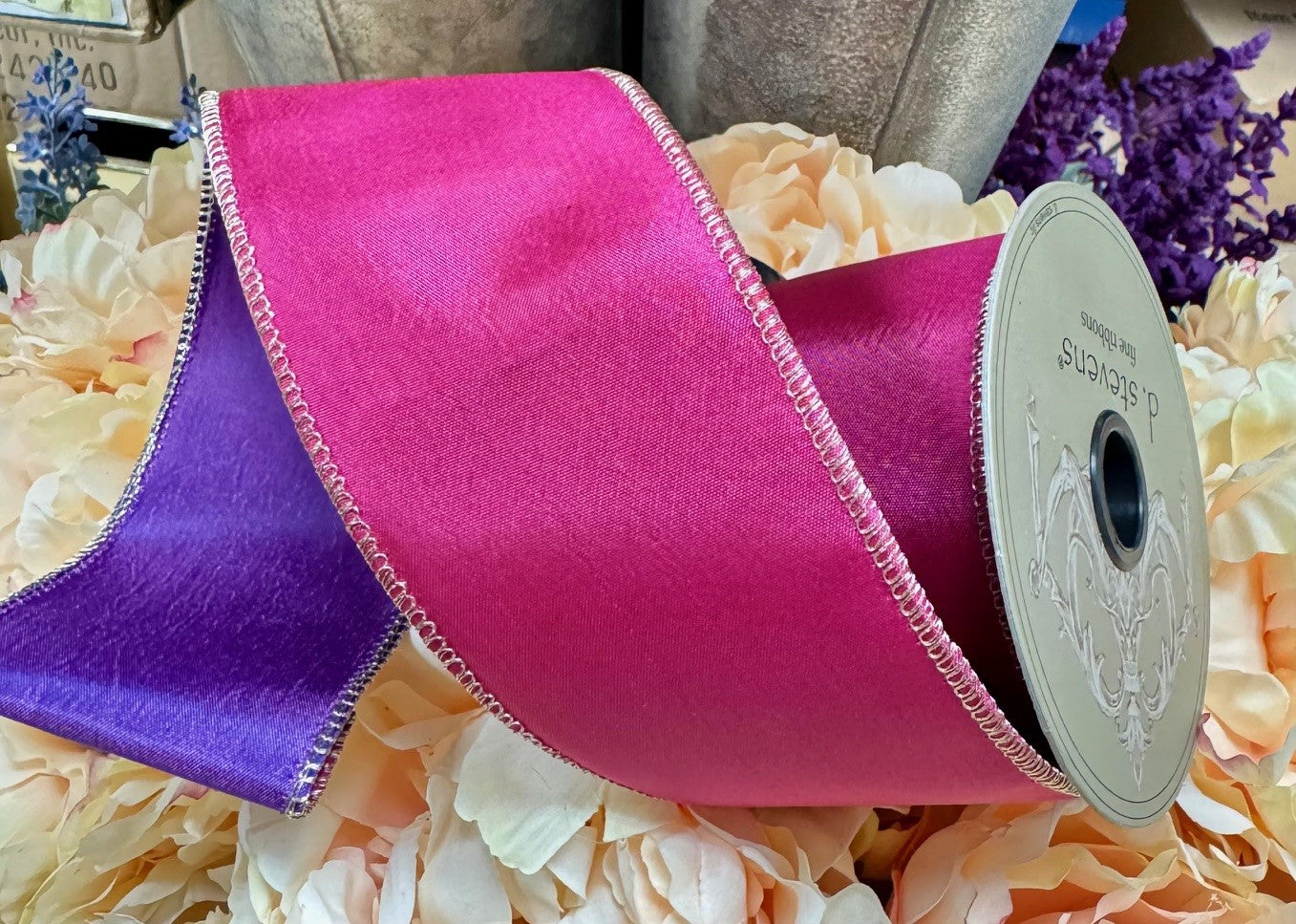 Hot Pink/Purple Double Sided Taffeta – John Mark's