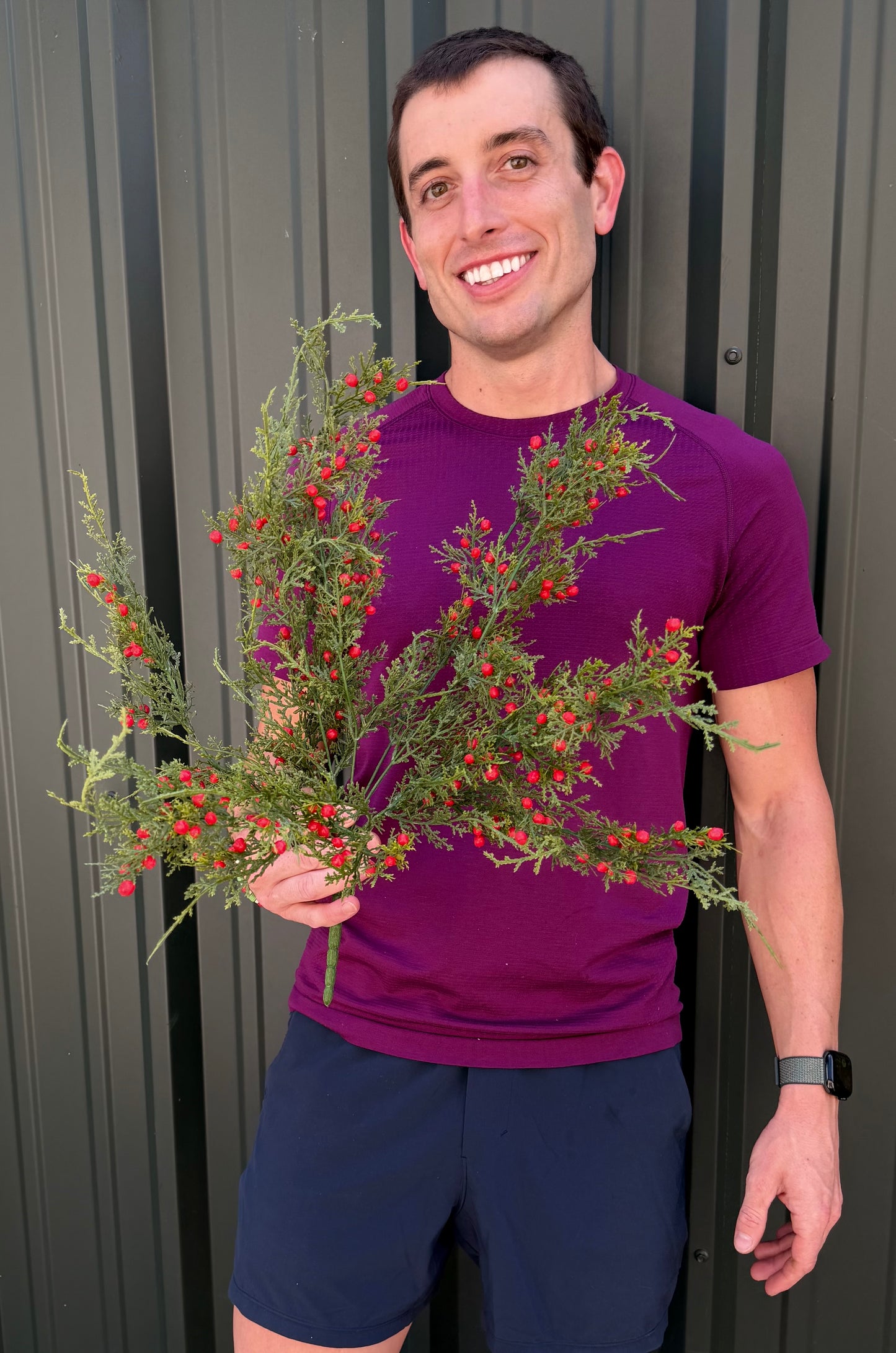21"L Red Oregon Juniper/Berry Bush