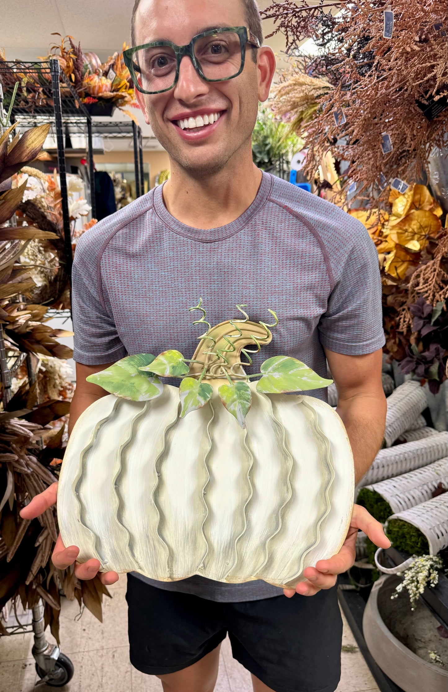 Squatty White Pumpkin