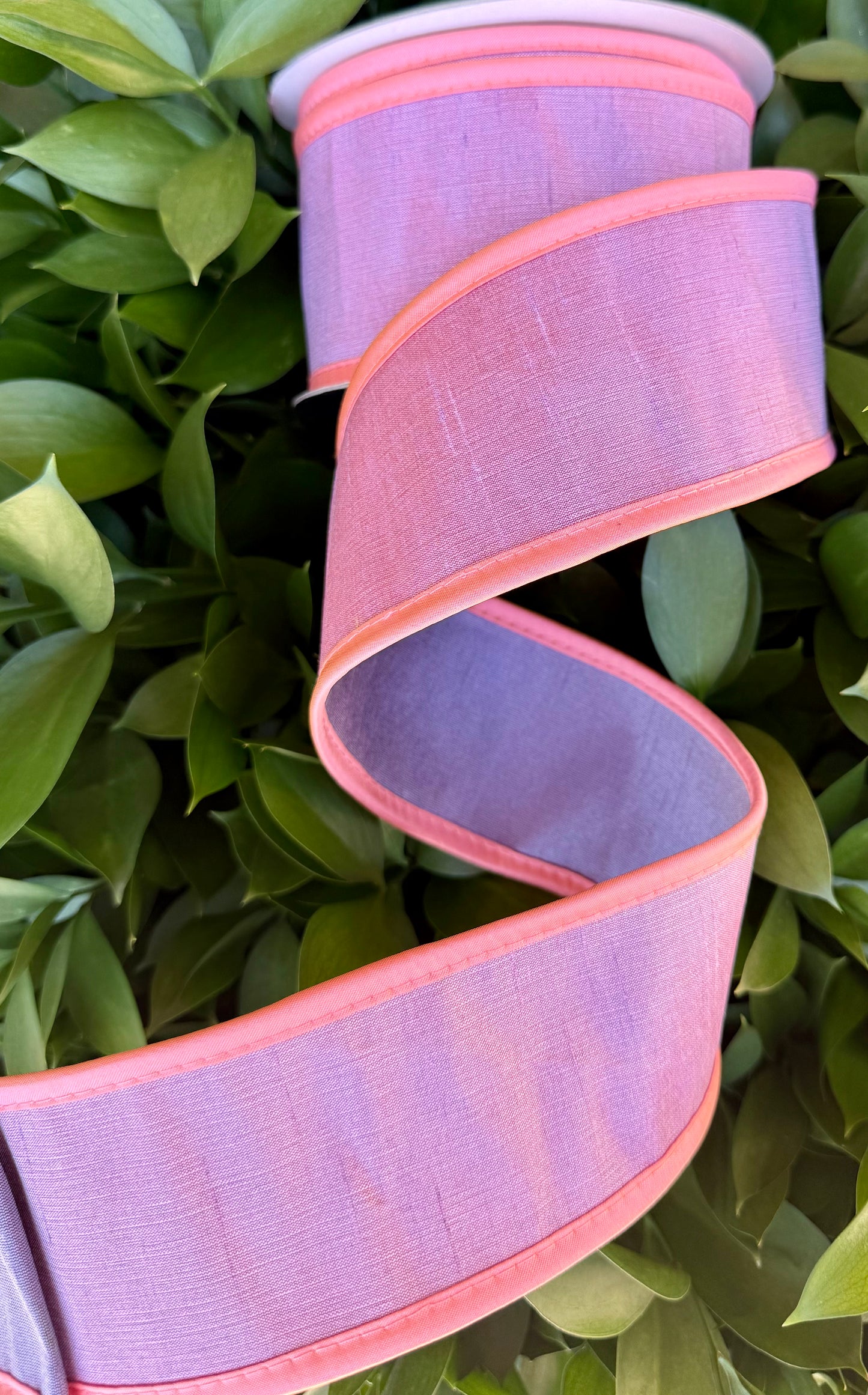JME heavy wired ribbon. LAVENDER/PINK/PURPLE Tri-Colored Solid