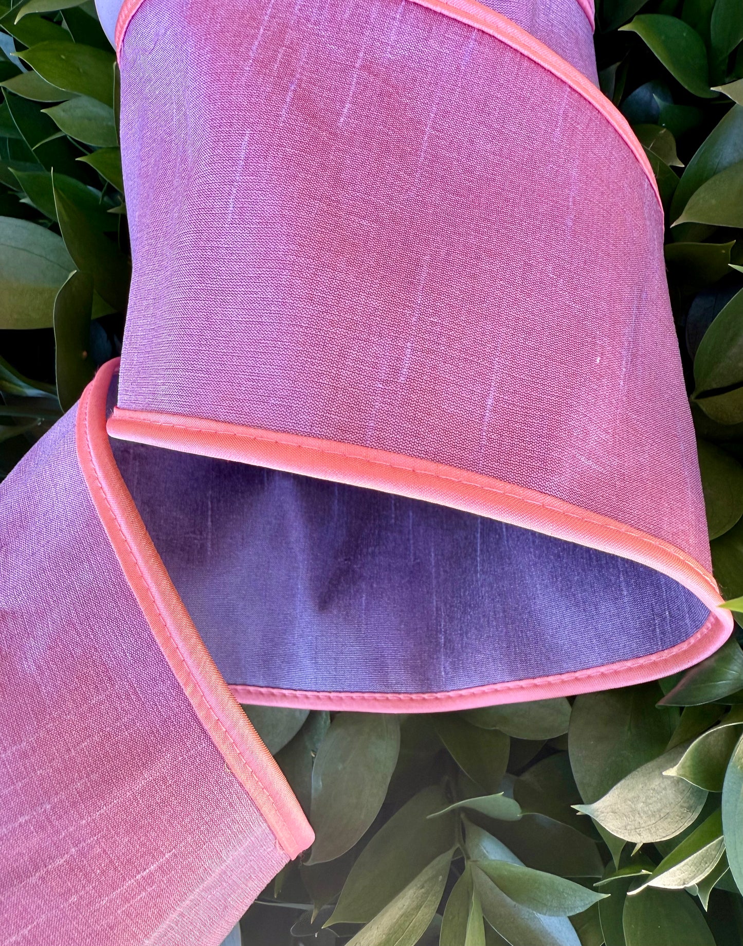 JME heavy wired ribbon. LAVENDER/PINK/PURPLE Tri-Colored Solid