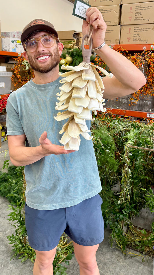 21" CREAM Foam Pinecone