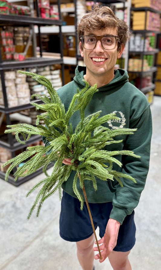 30 in faux real touch pine spray.