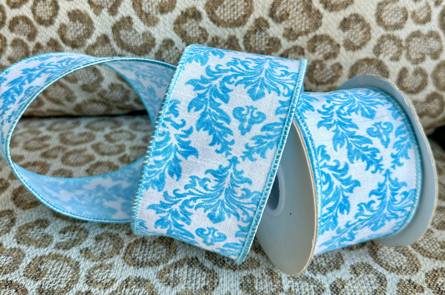 Light Blue Regal
Crest on White
Ribbon wired
2.5"x5yd.