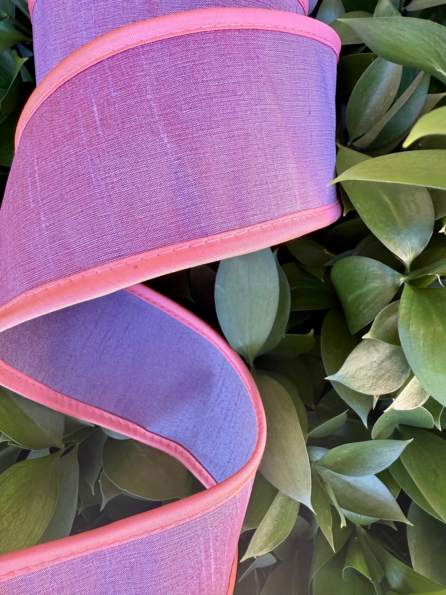JME heavy wired ribbon. LAVENDER/PINK/PURPLE Tri-Colored Solid
