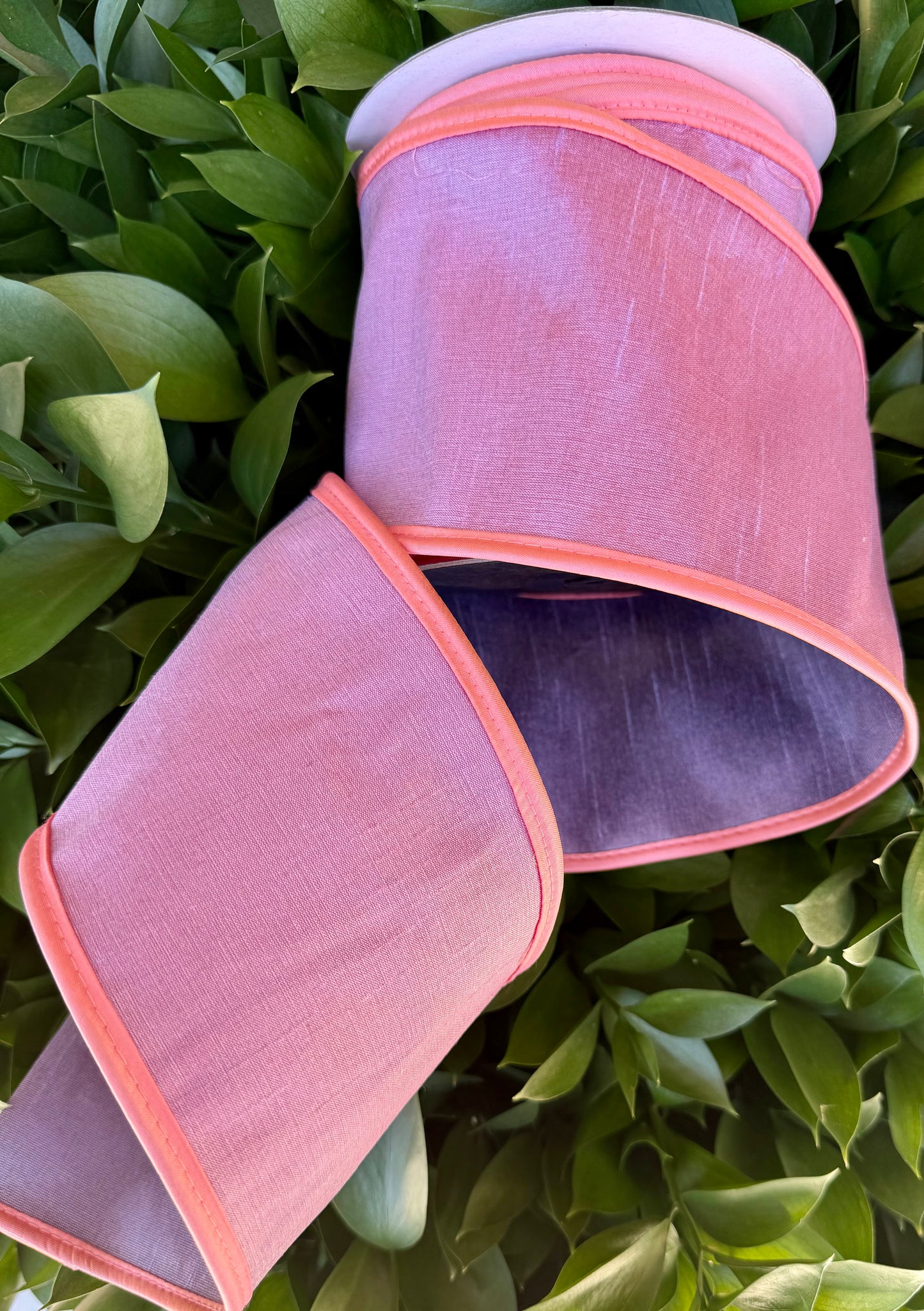 JME heavy wired ribbon. LAVENDER/PINK/PURPLE Tri-Colored Solid