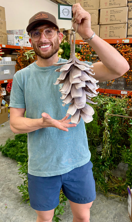 18" TAUPE Foam Pinecone