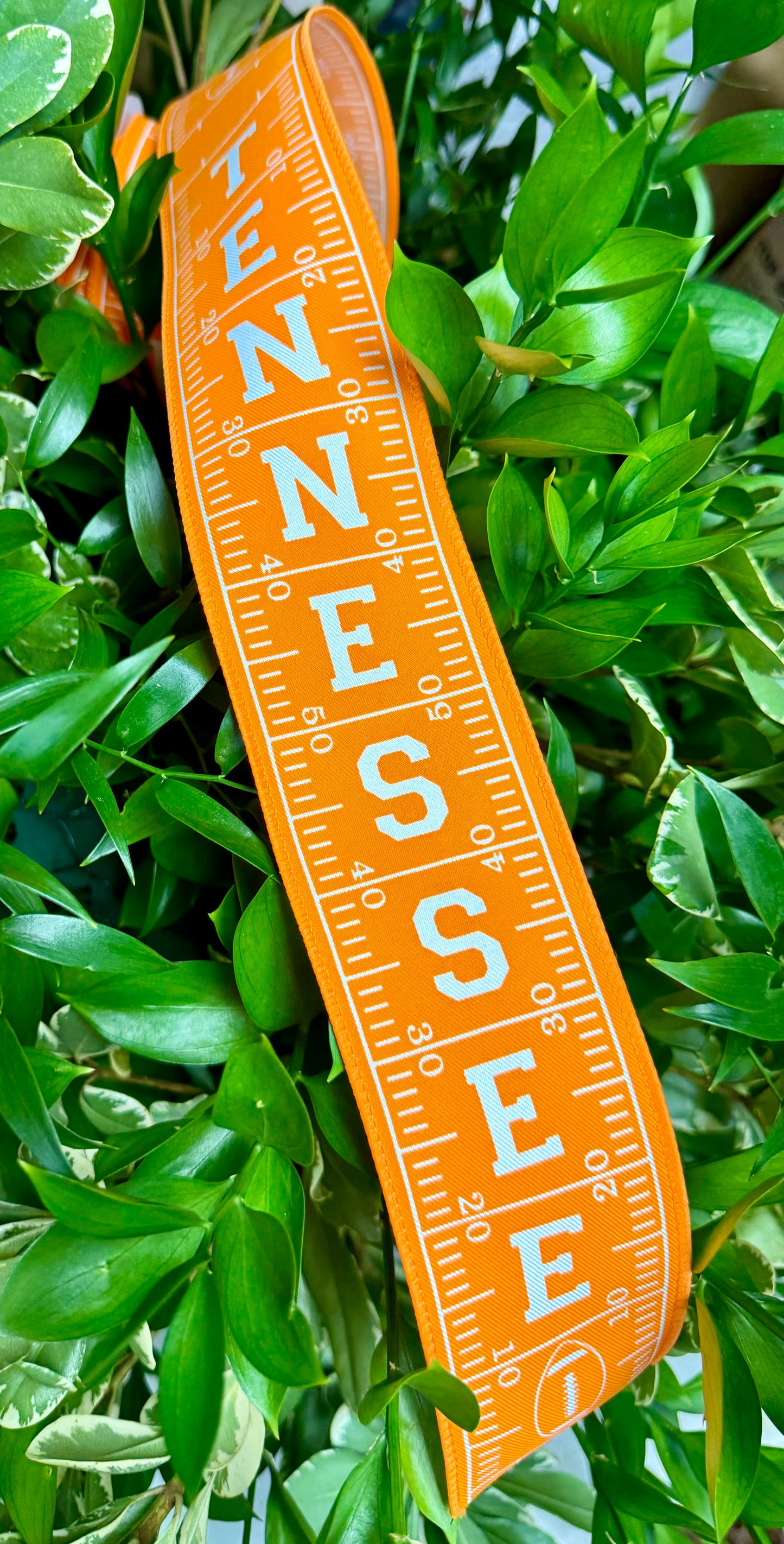 Tennessee team ribbon wired. 2.5“ x 10 yards.