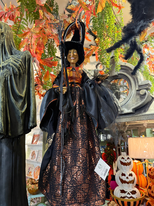 Haunted witch figurine. 37 inches tall.