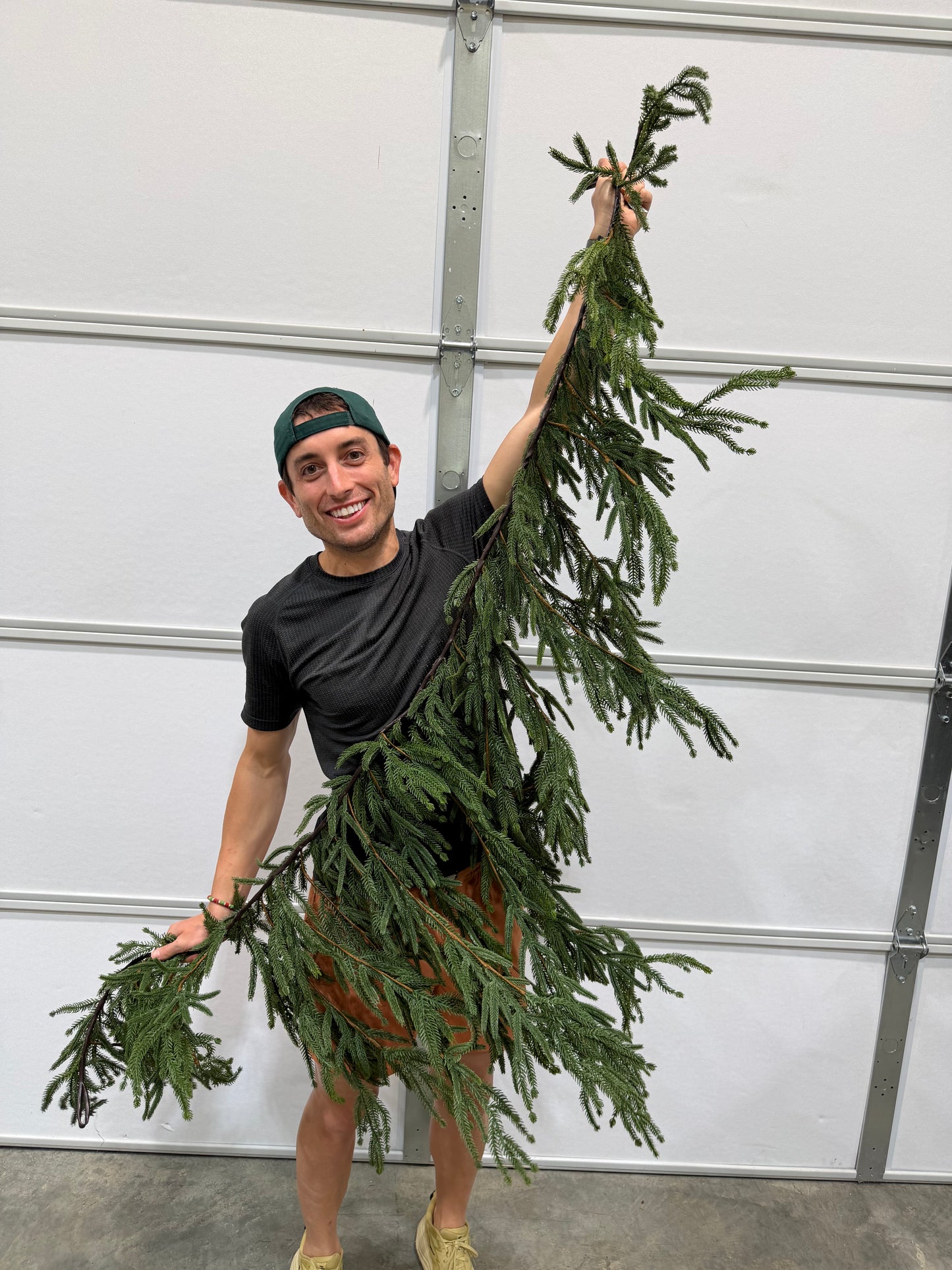 6'L Willow/Norfolk Pine Mantle Garland