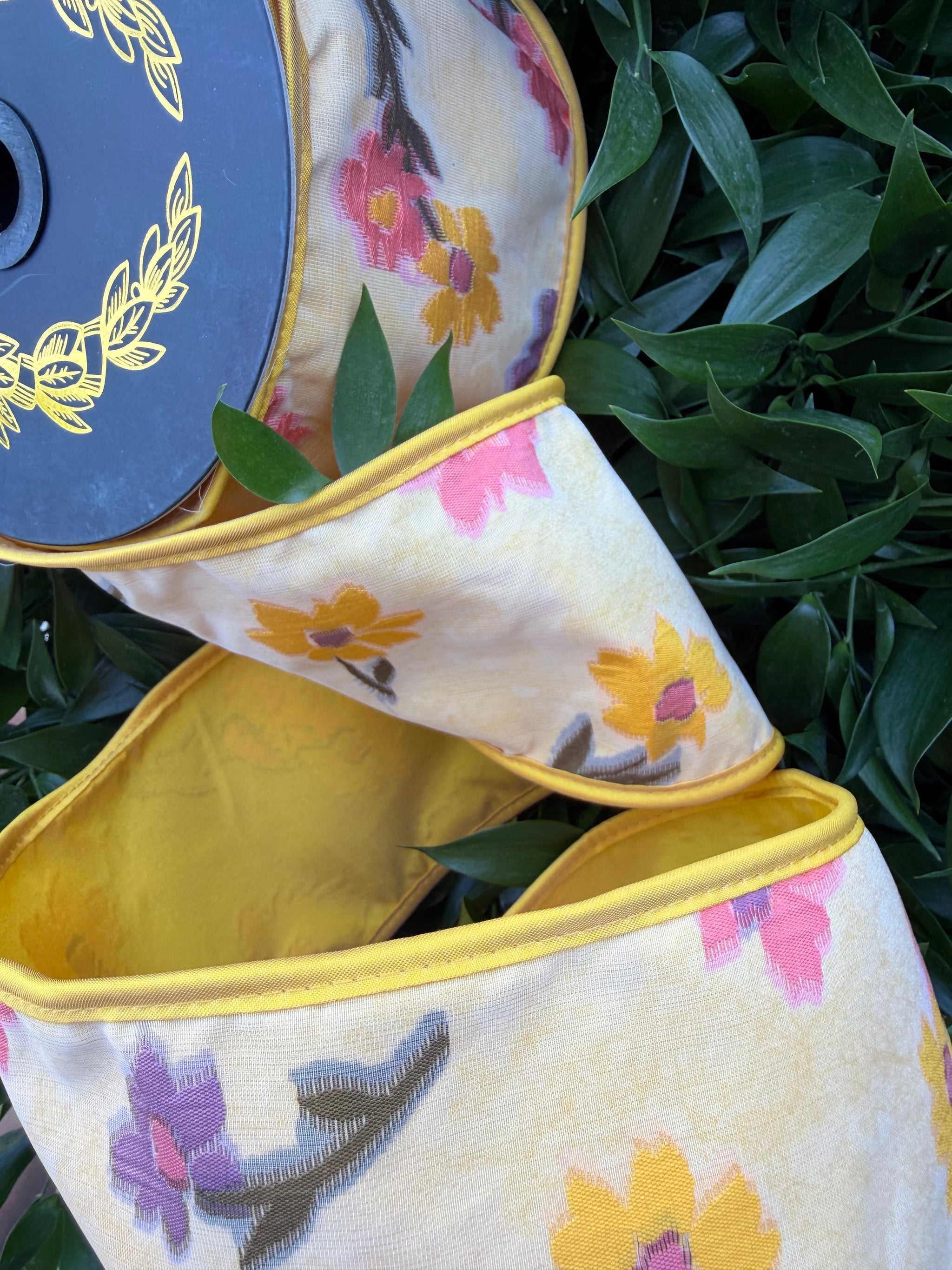 FLORAL SHEER JACQ/FUSED TAFFETA/PIPING 4