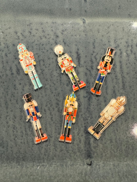 Traditional Nutcracker, Drink Markers, Set of 6