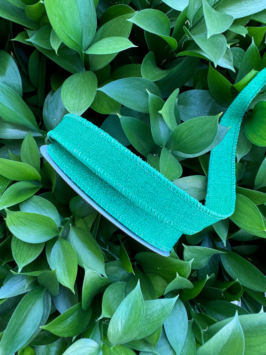 Emerald Green Fine Glitter Wired Ribbon 5/8"x 10YDS