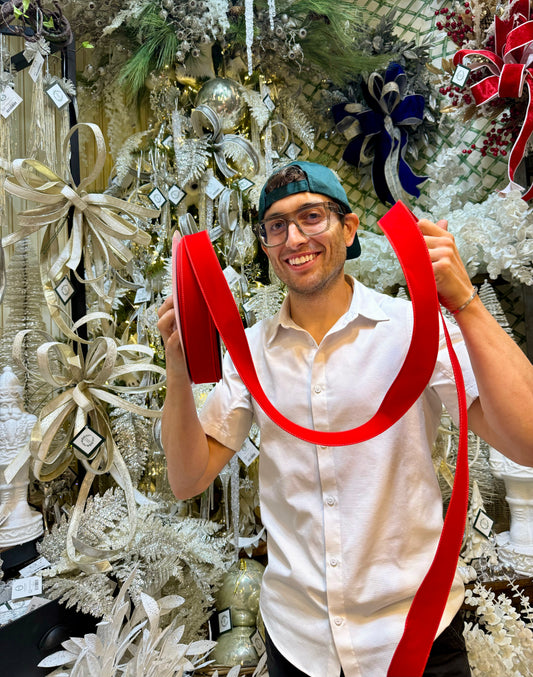 Outdoor RED Velvet Ribbon