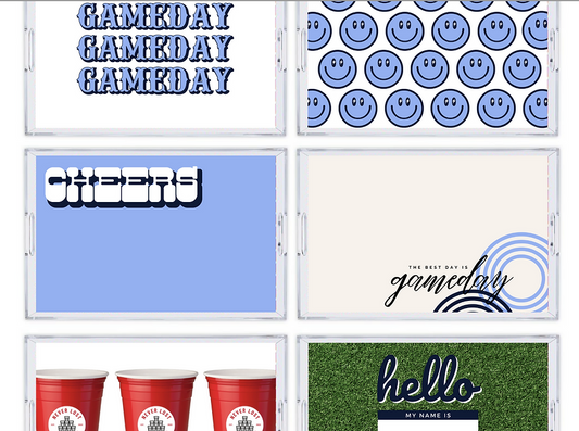 Acrylic insert - Gameday blue