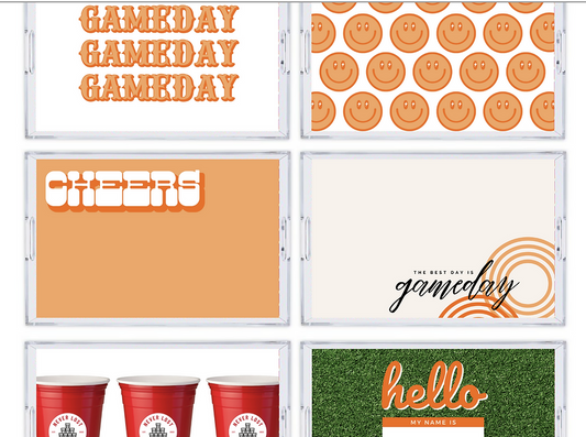 Acrylic Insert - Gameday Orange