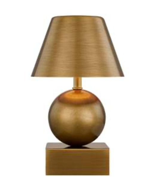 Silas LED Rechargeable Portable Table Lamp - Brass